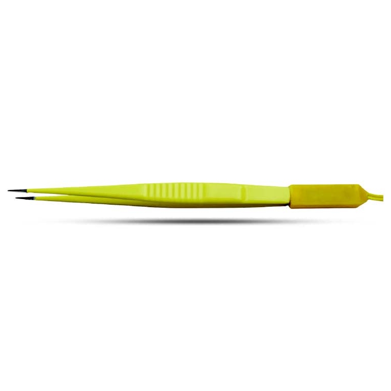 Standaard bipolaire pincet, 15 cm lang, 0,5 mm punt recht, Valleylab stekker