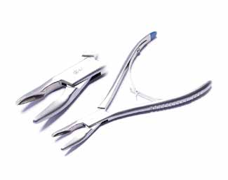 Luer bot rongeur 15,5 cm, gebogen