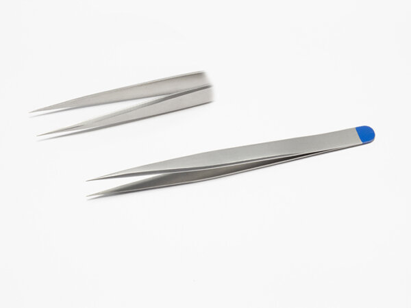 Micro pincet Jeweler type, 0,3 mm gladde punt, 13,5 cm