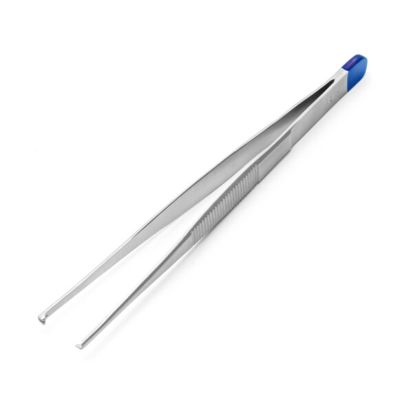 Pinza quirúrgica, mediana, 1 x 2 dientes, 14,5 cm