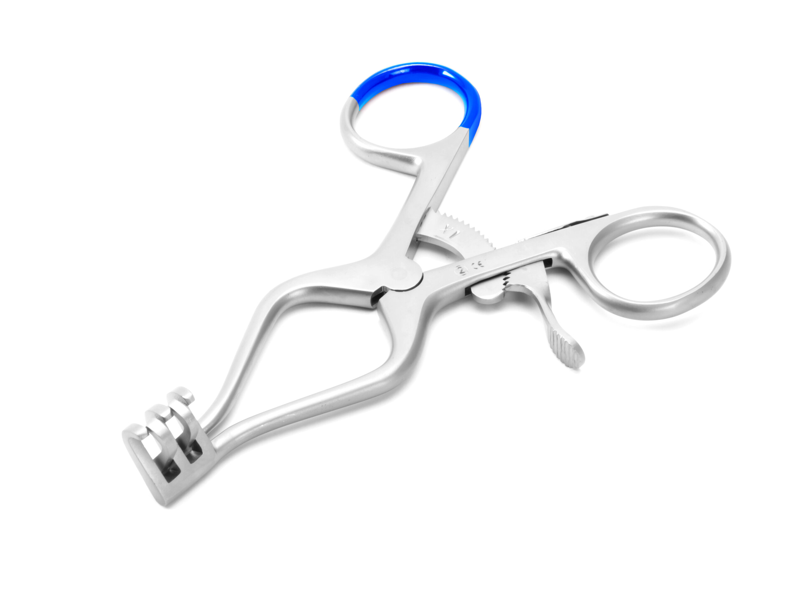 Divaricatore autoserrante Weitlaner, 2 x 3 denti, smussato, 11,0 cm