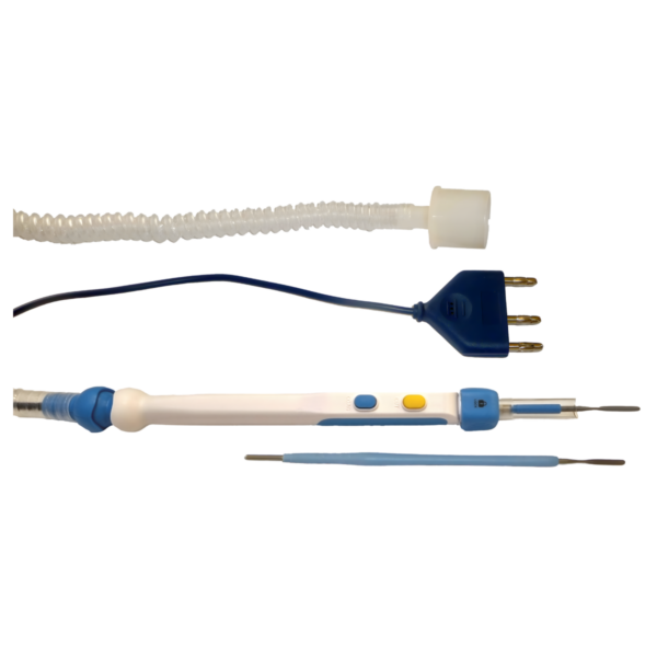 Smoke evacuator pencil, teflon-gecoat